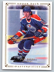 2008-09 JARI KURRI EDMONDTON OILERS #5 UPPER DECK MASTERPIECES NM UD HOCKEY CARD