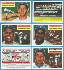 1995 Topps Archive BROOKLYN DODGERS - 1956 TOPPS 24 Card Team Set