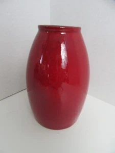 Scheurich Amano Torpedo Vase 7.25" Oxblood Red Burgundy Germany 629-18 - Picture 1 of 4