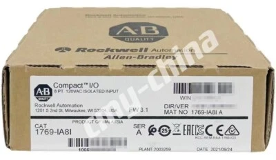 Brand New AB 1769-IA8I /A CompactLogix 120VAC Isolated Input 1769IA8I - Image 1 of 3