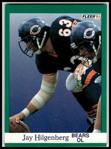 1991 Fleer #221 Jay Hilgenberg Chicago Bears