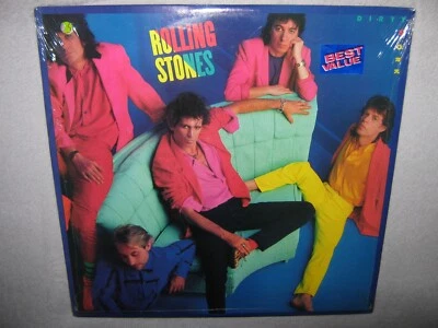ROLLING STONES Dirty Work MINTY ORIGINAL SEALED New Vinyl LP 1986 OC-40250 co - Image 1 of 4