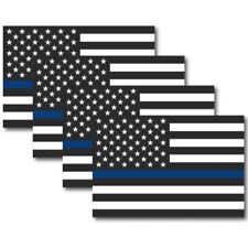 Magnet Me Up Thin Blue Line American Flag 4x6 Decal -Heavy Duty for Car Truck SU