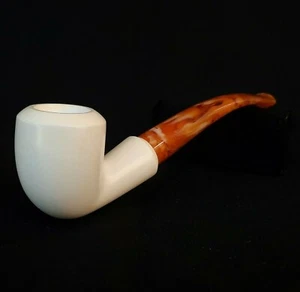 Pipa de espuma de mar suave, pipa turca tallada a mano, pipa para fumar tabaco, AGM-608 - Imagen 1 de 12