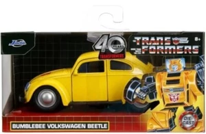 Jada Toys Transformers G1 Bumblebee VW Beetle Hollywood Rides 1:32 Die-Cast Car - Picture 1 of 7