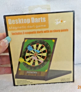 Lot of 2 Magnetic Desktop Dart Board, 3 Darts Included - Picture 1 of 5