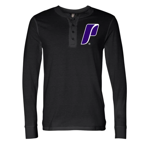 Venley Official NCAA University of Portland Men's Long Sleeve Henley Cover