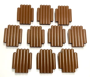 LEGO 30140 Lot of 10 Brown 2 x 6 x 6 Log Wall Palisade 6769, 6762, 6249, 6088 - Picture 1 of 3