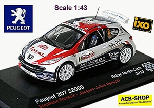 Peugeot 207 S2000 Rallye Monte Carlo 2010 #6 S.Sarrazin + J.Renucci 1:43 - Foto 1 di 2