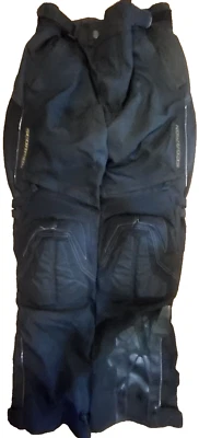 Calça Scorpion Exo Motocicleta Equitação Preta Joelheira Tamanho Médio - Imagem 1 de 4