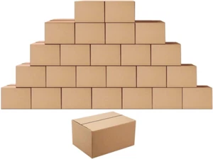 Boxes Mailing Packing Shipping Boxes 8X6X4 In Corrugated Mailing Box, Pack of 25 - Picture 1 of 14