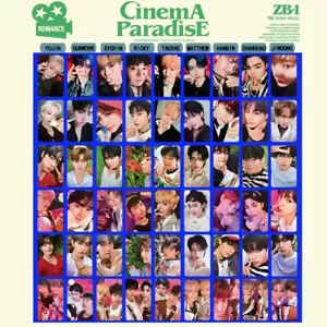 Juego de 9 tarjetas fotográficas hechas a sí mismas Kpop ZB1 4º mini álbum CINEMA PARADISE - Imagen 1 de 7