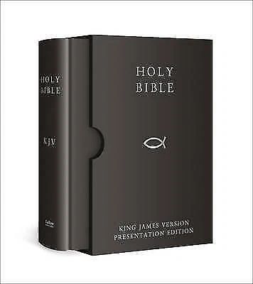 HOLY BIBLE: King James Version (KJV) Black Presentation Edition by ... - Image 1 of 1
