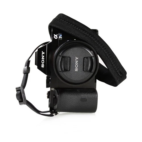 Padded Neck Shoulder Strap with BLACK Grosgrain Ties Canon Nikon Sony Pentax... - Image 1 of 1