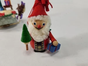 Steinbach Santa Ornament Tree Package Bag Christmas Vintage Handmade Germany - Picture 1 of 11
