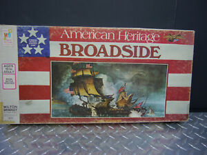 Vintage American Heritage Broadside Naval Battle Board Game copyright 1962