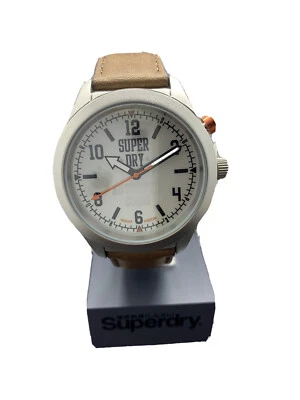 Reloj de hombre Superdry Brown Leather Strap Foto 1 de 4
