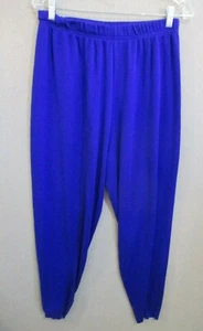 VTG Casual Corner Purple Acrylic Lounge Pants Size Large ~ Ribbed Cuff - Picture 1 of 4