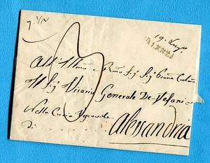 1842 VALENZA stampatello con data manoscritta per Alessandria (400520) - Imagen 1 de 1