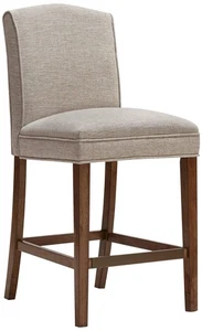 Madison Park Peyton 26" Armless Cream Fabric Counter Stool - Picture 1 of 1