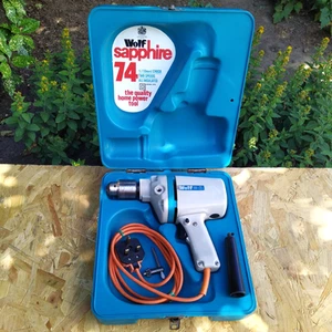 Wolf Sapphire Drill 3178, 230V, 360W, 1750-2500 RPM + Handle, Chuck Key & Case - Picture 1 of 24