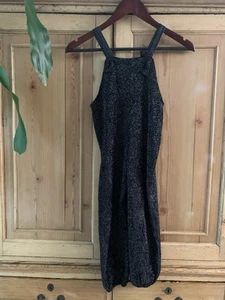 Zara Girl's Black Sparkle One-Piece With Adjust Straps Jumper/Romper Size T4-5 - Picture 1 of 10