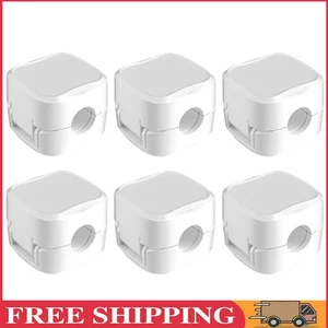 6 Stück magnetische Kabelklemmen, Kabel glatt, verstellbar, Kabel-Organizer (wei - Bild 1 von 9