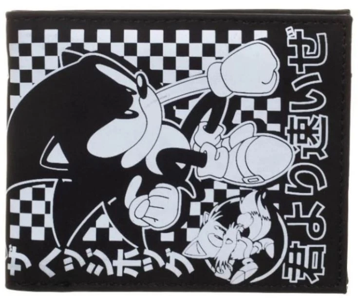 Sonic The Hedgehog BiFold  Black & White Wallet - Image 1 of 3