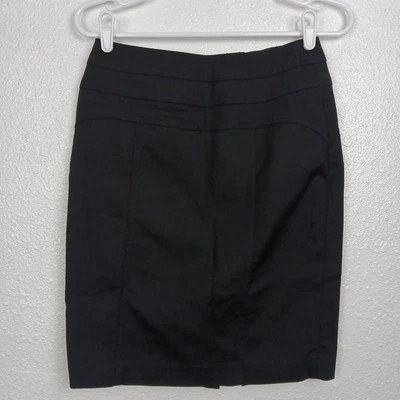 Falda INC Negra Lápiz Talla 2 Carrera International Concepts Ropa de Trabajo de Oficina Foto 1 de 4