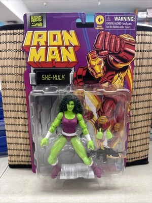 Figura de acción She-Hulk Iron Man Marvel Comics Hasbro 2024 puños intercambiables sellados Foto 1 de 4