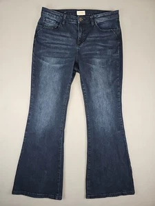 Shyanne Flare Bareback Denim Jeans Size 33x29 Dark Wash Stretch Western Cowgirl - Imagen 1 de 8