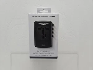 CONAIR Fast Charge Universal Travel TravelSmart Adapter - 4 USB-A & 1 USB-C Port - Picture 1 of 3