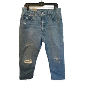 Jeans recortados Levi’s 501 para mujer. Talla 32X26. ¡NUEVO CON ETIQUETAS! - Imagen 1 de 4