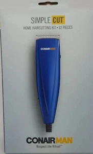 Conair Simple Cut Hair Clippers. Haircutting Clipper Kit 12 Piece Set Trimmer - Picture 1 of 4
