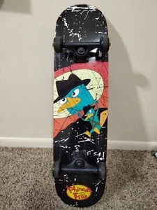 Phineas and Ferb Perry the Platypus & Dr. Heinz Doofenshmirtz Skateboard 31" - Picture 1 of 10