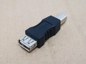 1X USB 2.0 Type A Female plug to USB 2.0 Type B Male plug Printer Adapter - Picture 1 of 5