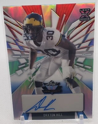 2022 Leaf Valiant Red White Blue Daxton Hill Autograph XRC #6/7 No.BA-DH1 ROOKIE - Image 1 of 3