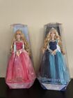 2!! LE Disney Sleeping Beauty Aurora Blue & Pink Dolls 60th Diamond Anniversary