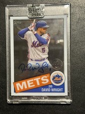 David Wright 2020 Topps Clearly Authentic On-Card Auto New York Mets MLB #TBA-DW