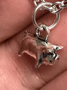 Pig 3D Tiny Charm Tibetan Silver 18" Necklace BIN - Picture 1 of 4