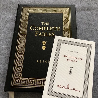Easton Press Greek Classics COMPLETE AESOP’S FABLES Collectors Edition Notes - Image 1 of 4