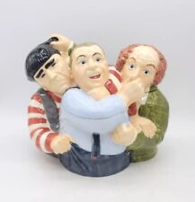 Vintage 1997 The Three Stooges Cookie Collectible Jar By Clay Art 9.5” Tall
