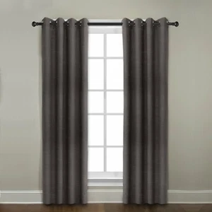 Veratex Contemporary Grommet Window Panel Curtain, Java, 84" - Picture 1 of 1