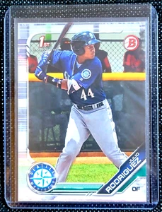 2019 Bowman Paper Prospects Julio Rodriguez 1st Bowman #BP-33 Seattle Mariners - Bild 1 von 2