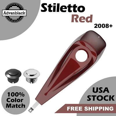 Consola de tablero de tanque de bajo perfil roja Stiletto para Harley Street Road Glide 2008+ Foto 1 de 4