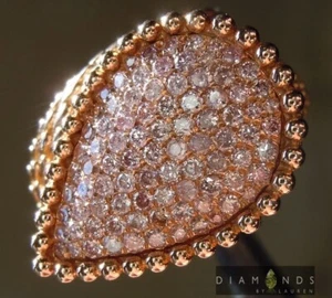 Anillo de diamantes rosas de 0,74 quilates R6731 diamantes de Lauren - Imagen 1 de 10