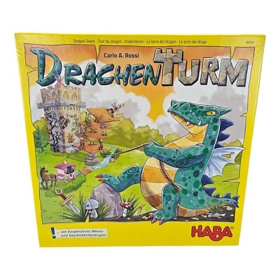 Haba Drachen Turm Dragon Tower Board Game German English - Image 1 of 4