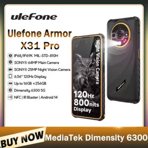 Ulefone Armor X31 Pro 5G Rugged Phone 6.56'' NFC Night Camera IR Blaster Global - Picture 1 of 24