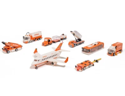 Set of 8 Jeju Air Building Blocks Bricks Airport Airplanes  / Official Original - Image 1 of 4