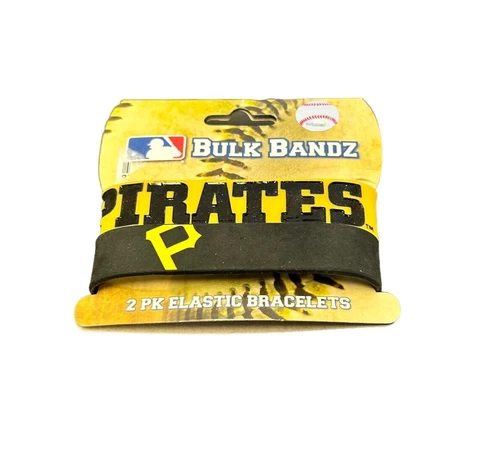 Pittsburgh Pirates Bulk Bands Wristband 2 Pack Rubber Bracelet MLB Baseball Fan Cover